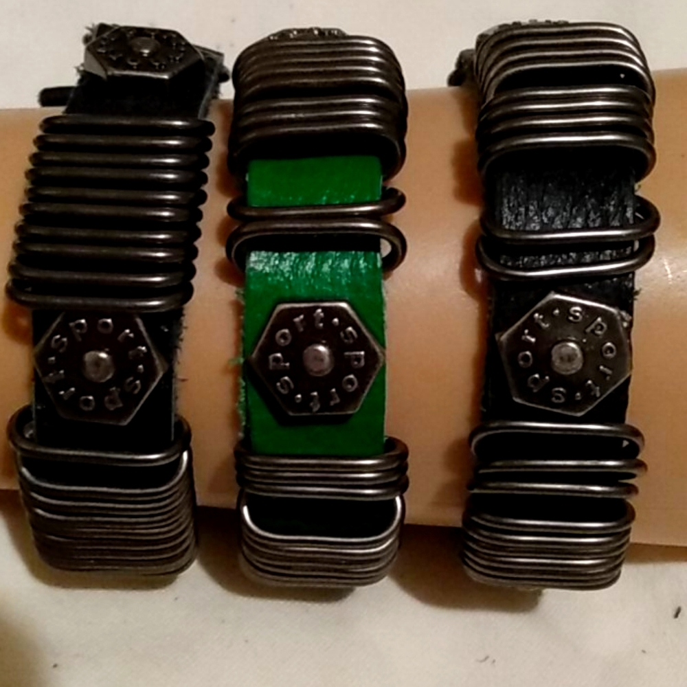 100% Leather Armbands